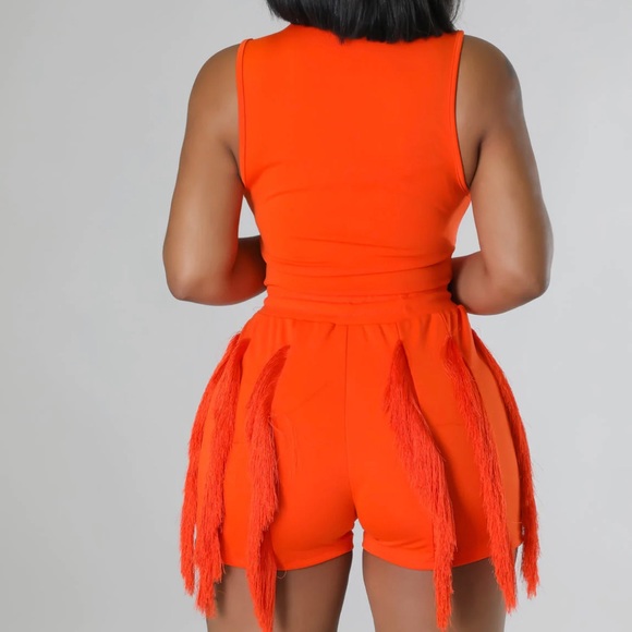 Fringe Bodysuit Short Set - Picture 7 of 7